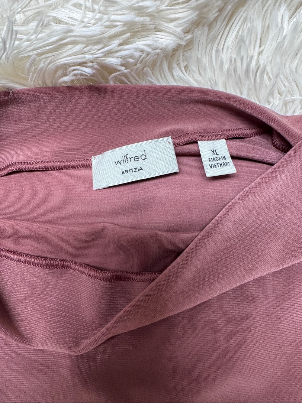 Wilfred Aritzia ‘Botanist’ Sleeveless Mock Neck Top - Opera Rose, Women’s XL - Picture 6 of 6